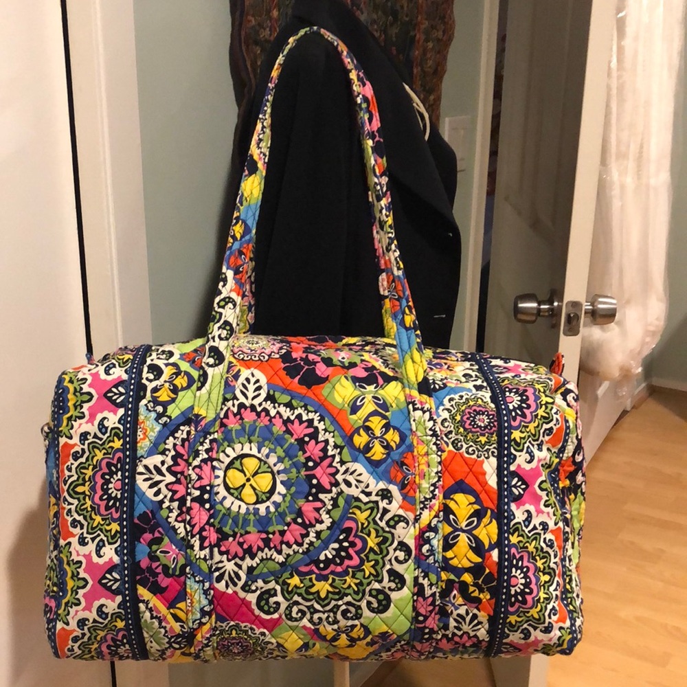 Vera Bradley duffel bag 22” x  12” deep
